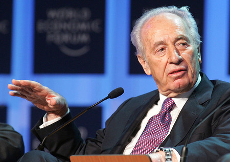 Shimon Peres, 92, at the World Economic Forum last February.