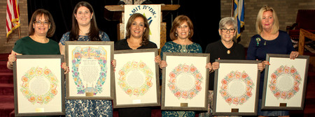 From left: Sari Braunstein, Marisa Braunstein, Liza Rosenthal, Chayala Liebman, Elaine Gross and Sami Schindelheim.