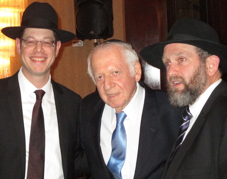 The three men who served the Young Israel of North Bellmore over its first 50 years, from left: Rabbi Chaim Bogopulsky, Rabbi Morris S. Gorelik, Rabbi Dov E. Schreier.