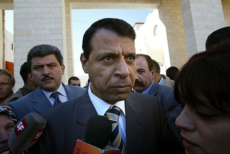 Former Palestinian Fatah party lawmaker Mohammed Dahlan, who is viewed as a potential successor to Palestinian Authority President Mahmoud Abbas.