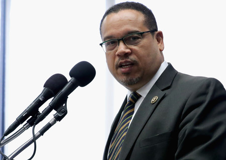 Rep. Keith Ellison at the National Press Club on May 24, 2016.
