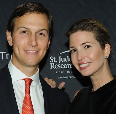 Jared Kushner and his wife Ivanka Trump in September 2015.