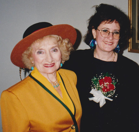 Pioneering photojournalist Ruth Gruber, left, and the longtime JTA European correspondent Ruth Ellen Gruber met at a book launch party in 1992.