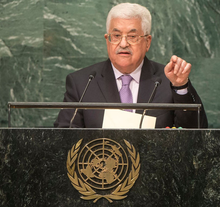 Palestinian Authority President Mahmoud Abbas.