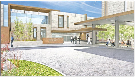 An artist&rsquo;s rendering details Sloan Kettering&rsquo;s new cancer center in Uniondale.