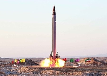 An Iranian ballistic missile test in October 2015.