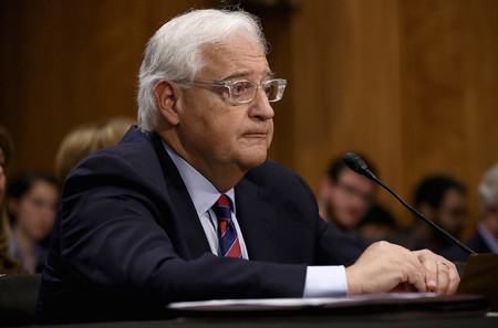 David Friedman testifying before the Senate Foreign Relations Committee on Thursday.