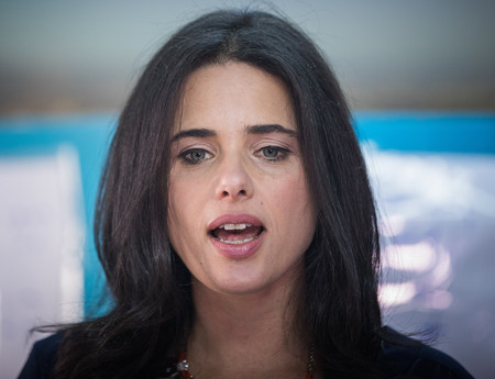 Justice Minister Ayelet Shaked on April 27, 2017.