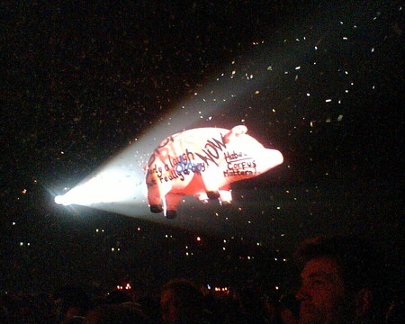 Roger Waters&rsquo; pig at the Gelredome in Arnhem, the Netherlands, in 2005.
