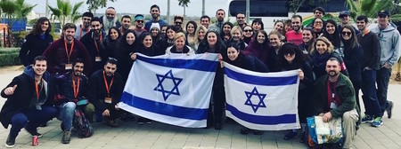 Participants in a recent Birthright Israel trip.