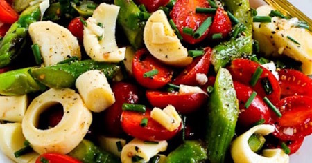 Hearts of Palm and Asparagus Salad