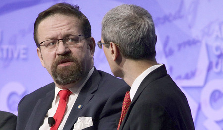 Sebastian Gorka in a discussion at the Conservative Political Action Conference on Feb. 24.