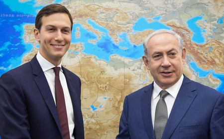 Prime Minister Netanyahu meets with Jared Kushner in Tel Aviv.