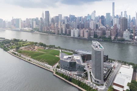 The Cornell Tech campus located on Roosevelt Island in the East River.