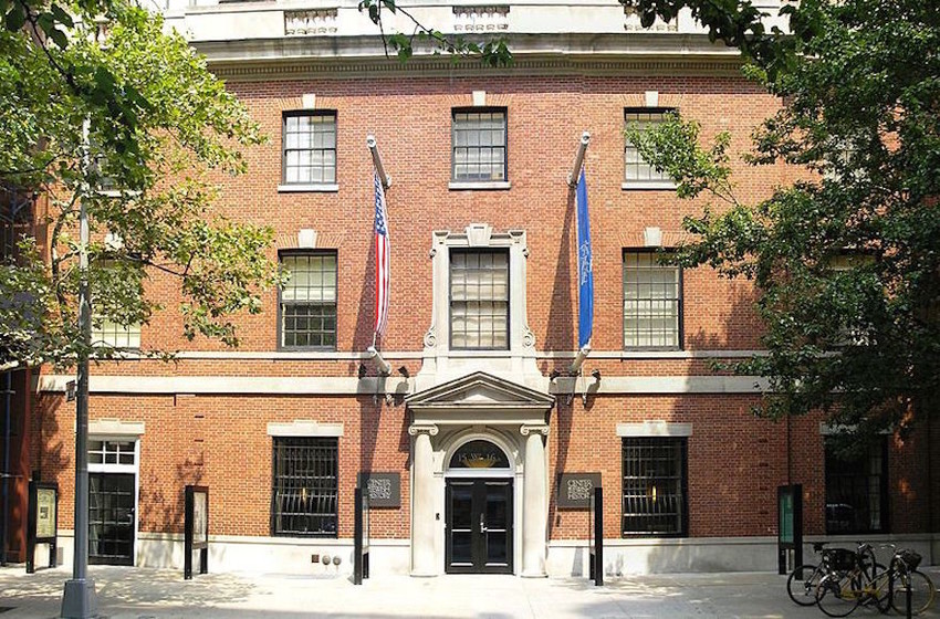 The American Jewish Historical Society is housed in this Manhattan building that includes several other Jewish organizations.