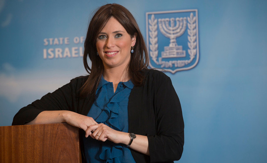 Deputy Foreign Minister Tzipi Hotovely at Israel&rsquo;s Foreign Ministry in Jerusalem.