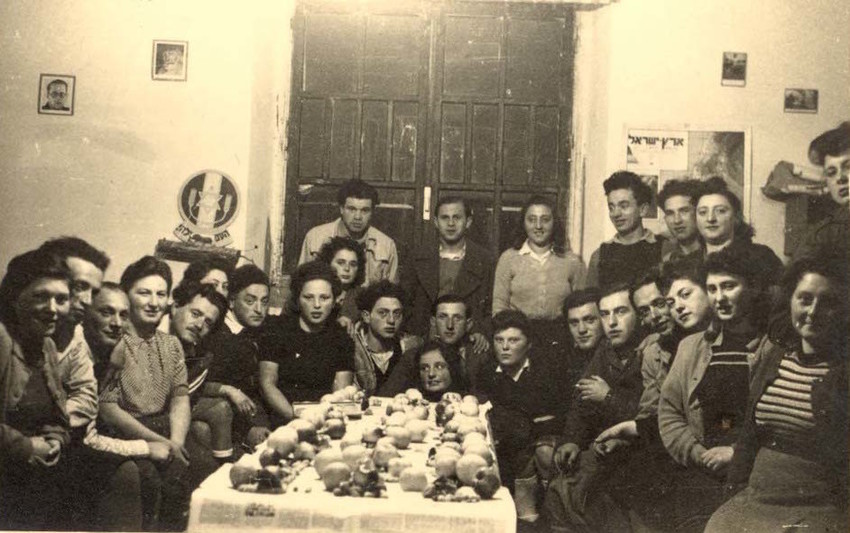 In undated photo from the Yad Vashem Archives, Algerian Jews celebrate Passover.