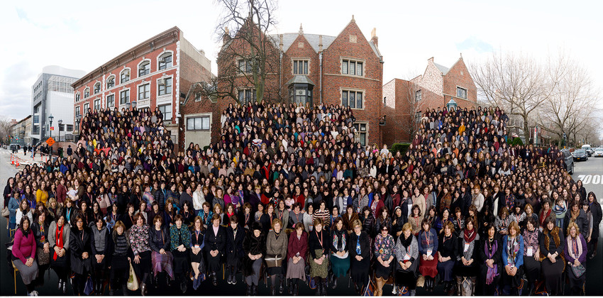 3,000 Chabad women participated in last week&rsquo;s International Conference of Shluchos. Many posed for this official portrait in Crown Heights.