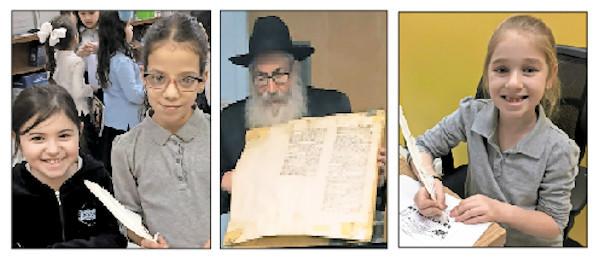 From left: Rina Miller, Maya Avitzedek, Rabbi Yehuda Clapman, and Maya Klein.