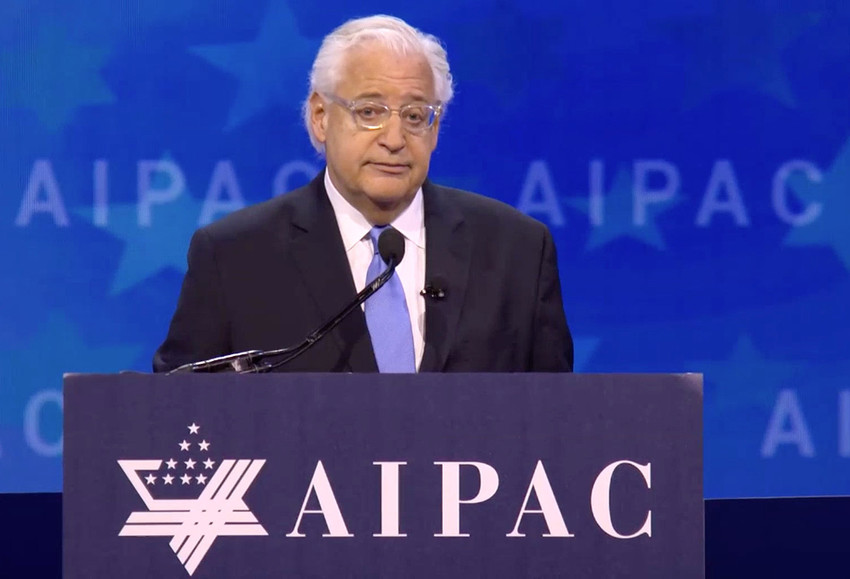 Ambassador David Friedman at AIPAC earlier this month.