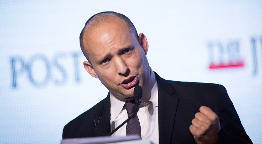 Israeli Minister of Education Naftali Bennett speaks at the  Jerusalem Post Diplomatic Conference in 2015.
