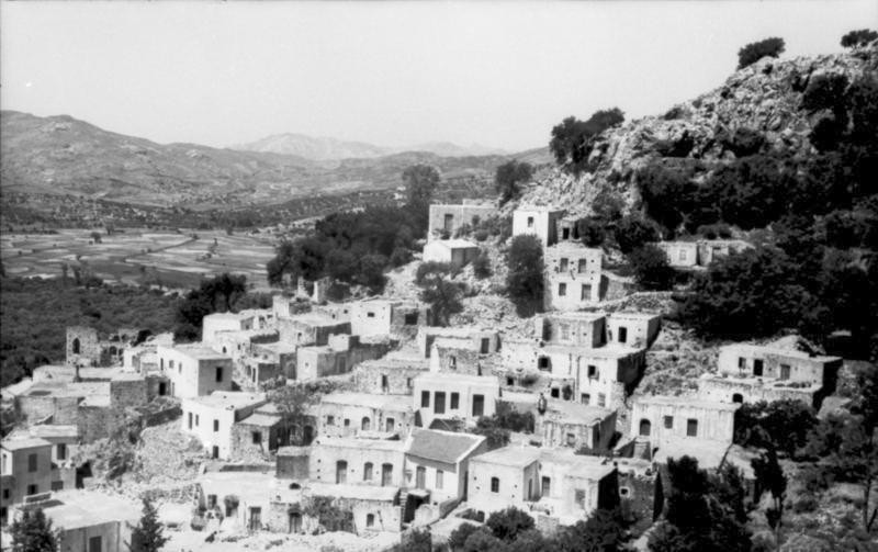 A view of the village of Anno Vianos on the southern coast of Crete, June 6, 1943.