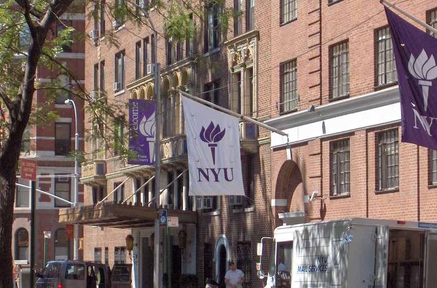 A site on NYU&rsquo;s campus in Greenwich Village.