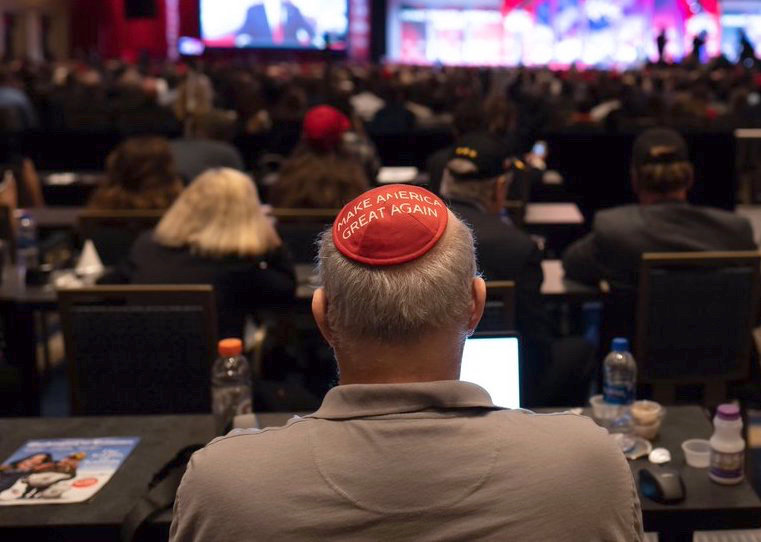 Jewish Star columnist Jeff Dunetz, making America great again at last week's Conservative Political Action Conference in Washington.