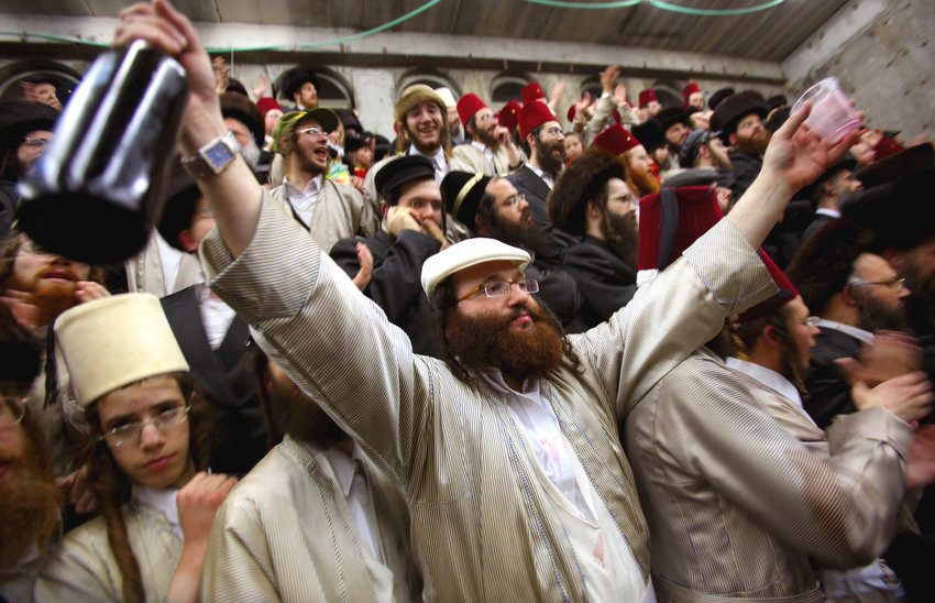 Purim celebration in Beit Shemesh.