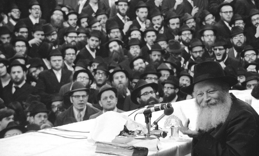 Rabbi Menachem Mendel Schneerson, circa 1975.