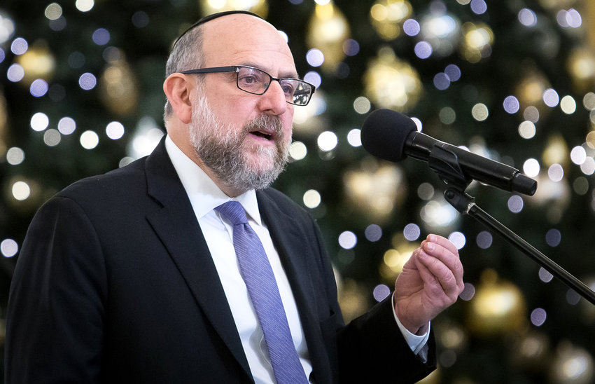 Chief Rabbi of Poland Michael Schudrich in Warsaw, Poland on Jan. 18.