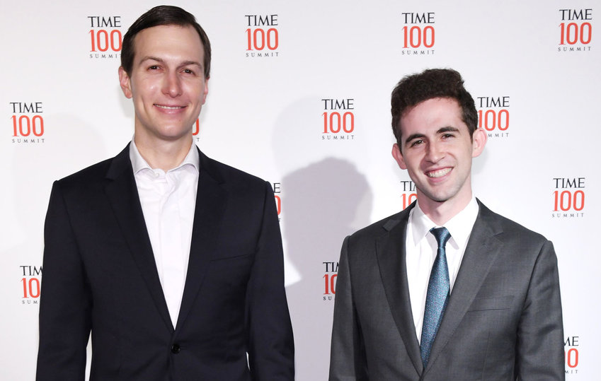 Jared Kushner and Avi Berkowitz at the TIME 100 Summit 2019 on April 23, 2019 in New York.