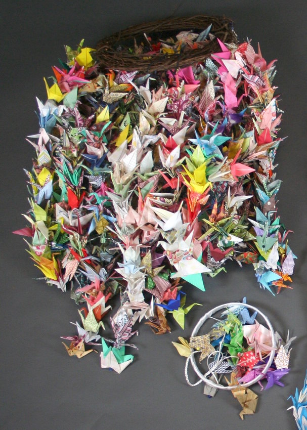 Origami cranes sent in memoriam of the Pittsburgh synagogue shooting.