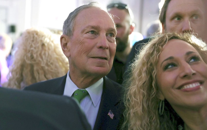 Former Mayor Mike Bloomberg at a &ldquo;United for Mike&rdquo; at a campaign rally in the Aventura, Florida, Jewish Center on Jan. 26.