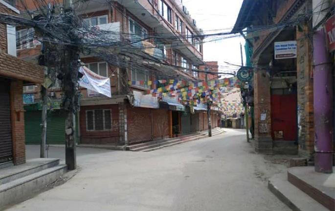 The usually jam-packed streets of Kathmandu lie desolate as Nepal enacted a strict lockdown and curfew.
