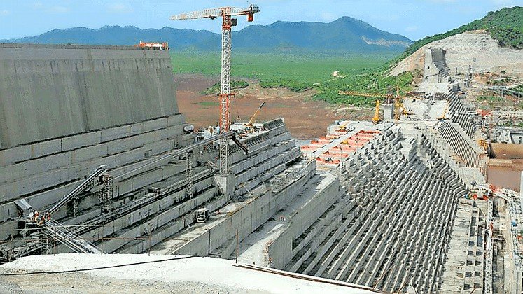 The Grand Ethiopian Renaissance Dam.