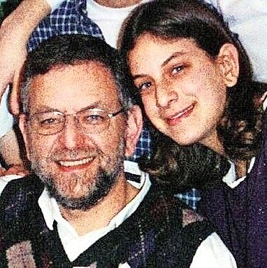 Malki Roth with her father Arnold Roth in January 2001.