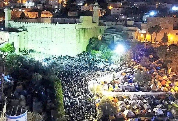 Each year on Shabbat Chayei Sarah &mdash; except in Covid-plagued 2020 &mdash; thousands of Jews converge on the Cave of Machpelah in Hebron. This scene is from 2017.