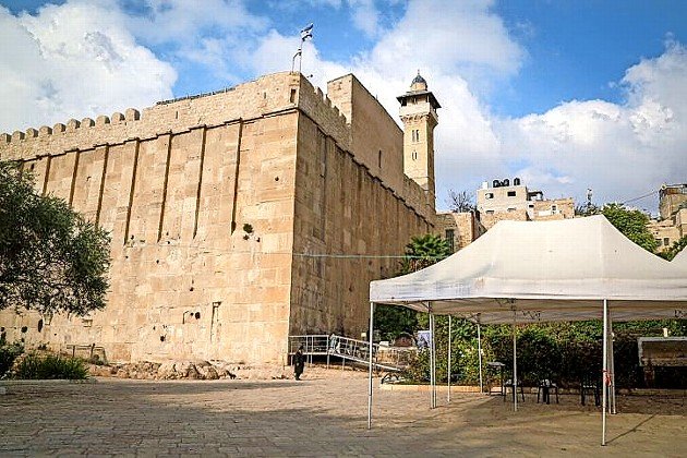 A view of the Cave of the Patriarchs in Hebron on Oct. 21.
