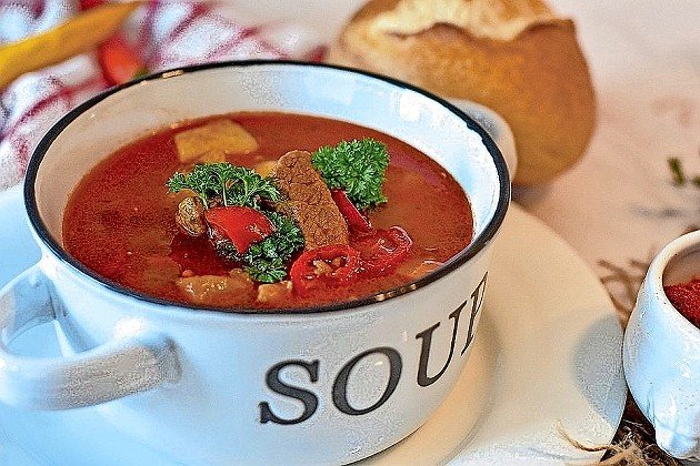 Dinner in a bowl: Beef and vegetable soup