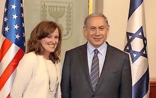 Rep. Kathleen Rice with Israeli Prime Minister Benjamin Netanyahu in 2015.