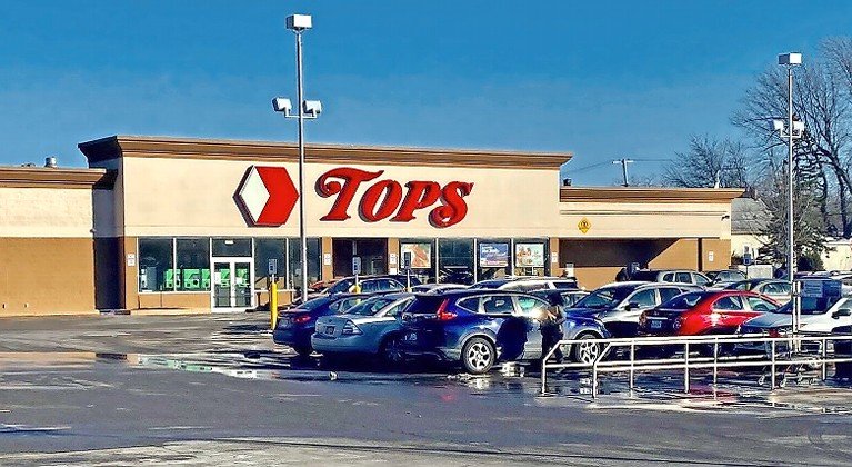 Tops supermarket in Buffalo, site of a mass shooting on May 14.