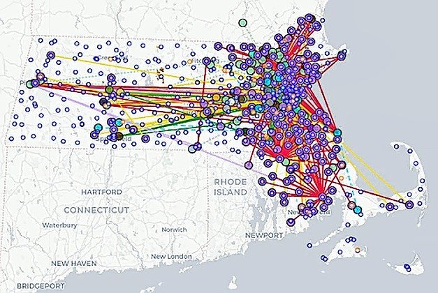 A Boston &ldquo;Mapping Project image, published on the cover of The Jewish Star last week.