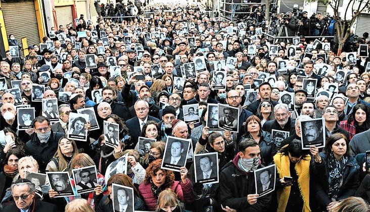 Thousands attended a memorial event in Argentina dedicated to the 85 people killed and 300 others injured during the 1994 AMIA bombing in Buenos Aires, July 18.