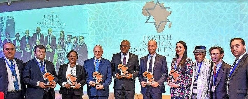 Presentation of the Moses African Jewish Leadership Awards at the second Jewish Africa Conference, in Rabat, Morocco.