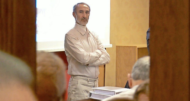 Hamid Nouri on trial in Sweden on May 2.&nbsp;