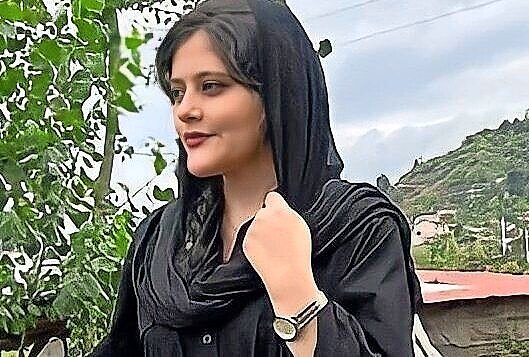 Mahsa Amini, the 22-year-old woman killed in Tehran by Iranian &ldquo;morality police.&rdquo; She died in the hospital on Sept. 15.