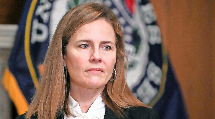 Judge Amy Coney Barrett at Capitol Hill on Oct. 1, 2020, before her confirmation to the Supreme Court.
