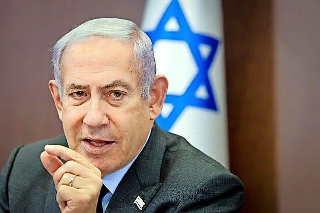 Israeli Prime Minister Benjamin Netanyahu leads a Cabinet meeting in Jerusalem, July 2, 2023.