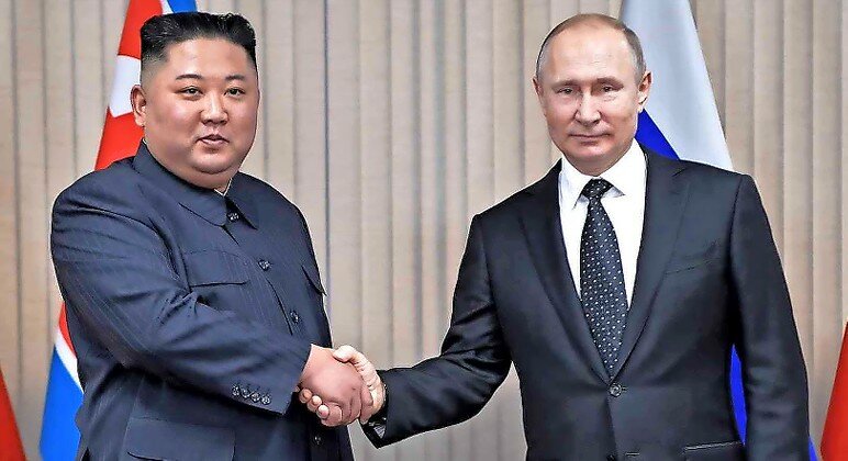North Korean leader Kim Jong-un meets with Russian President Vladimir Putin on April 25, 2019.